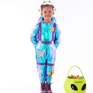 Pottery Barn Light-Up Cosmic Sparkle Astronaut Costume 2T NWT